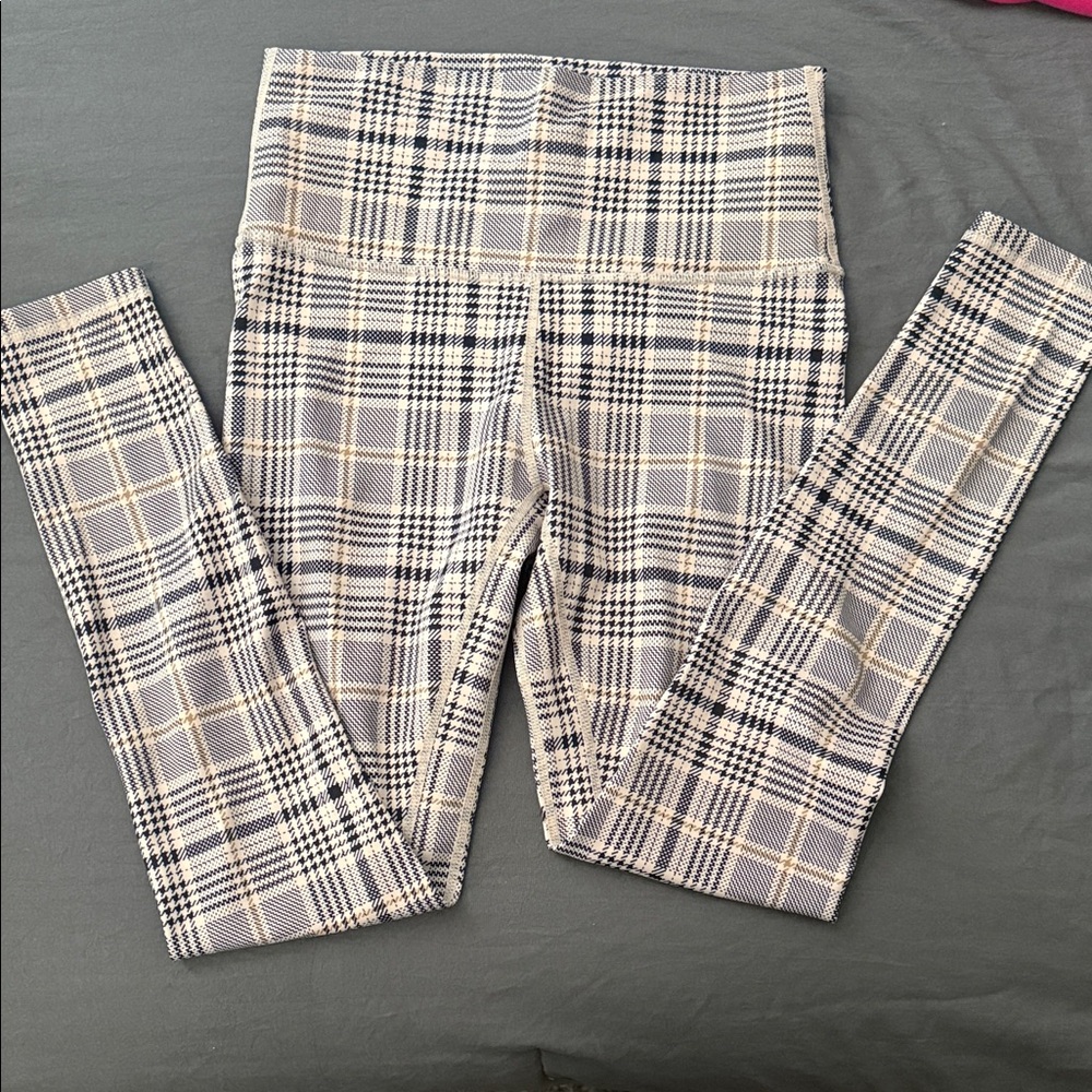 The Barbell Cartel Plaid Leggings Size M
